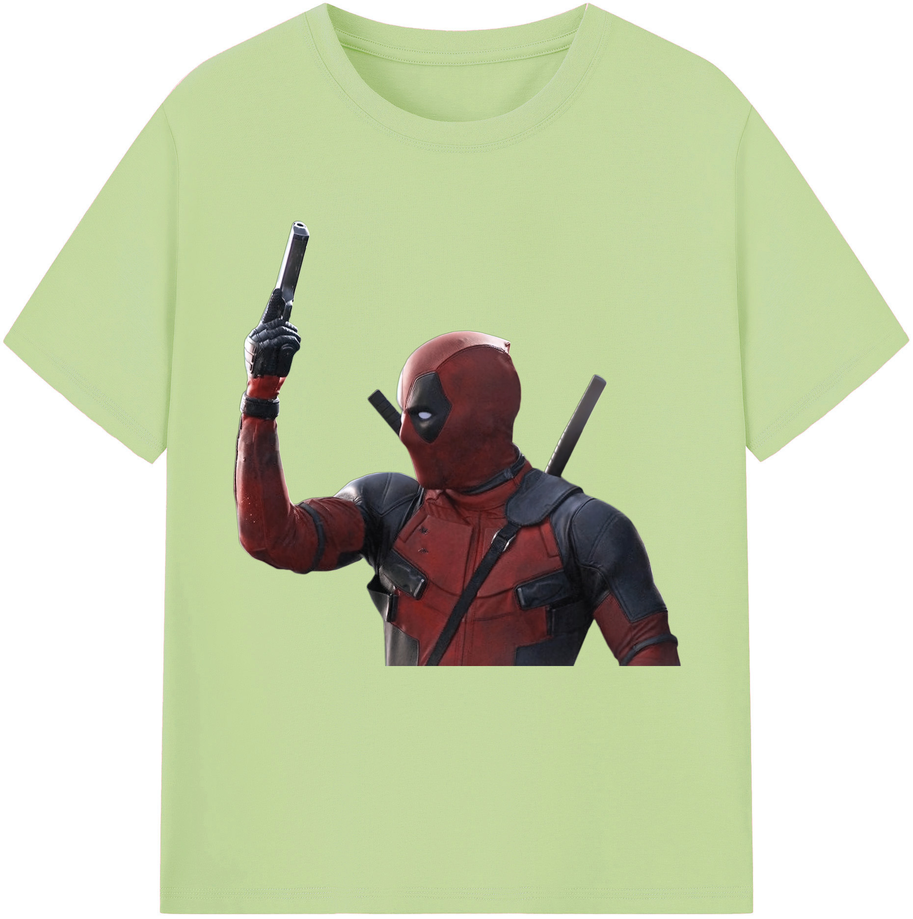 （画像用） Deadpool デッドプール 綿100％半袖Tシャツ（フロントプリント）